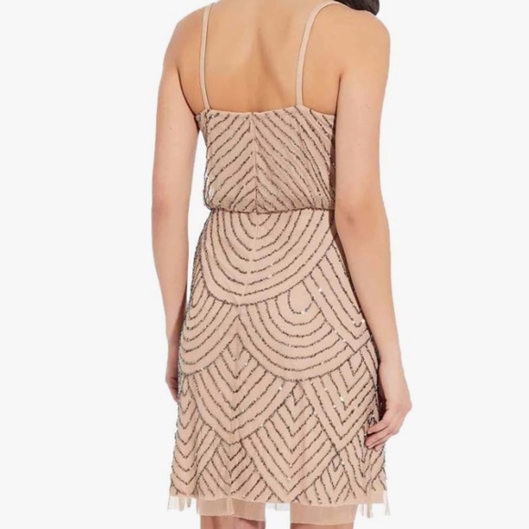 Adrianna Papell Beaded Blouson Dress - Picture 2 of 11